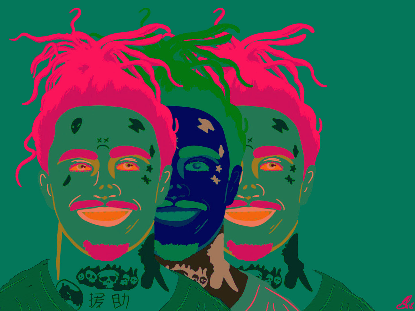 LIL PUMP - FREE PUMP - Limited Poster by BOYSDONTDRAW