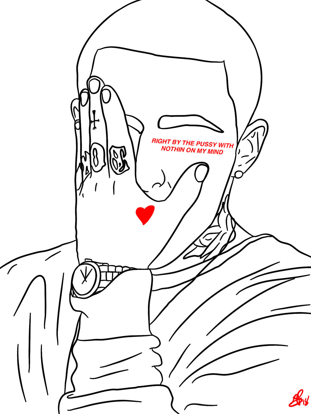 MAC MILLER - R.I.P. MAC MILLER - Limited Print by BOYSDONTDRAW