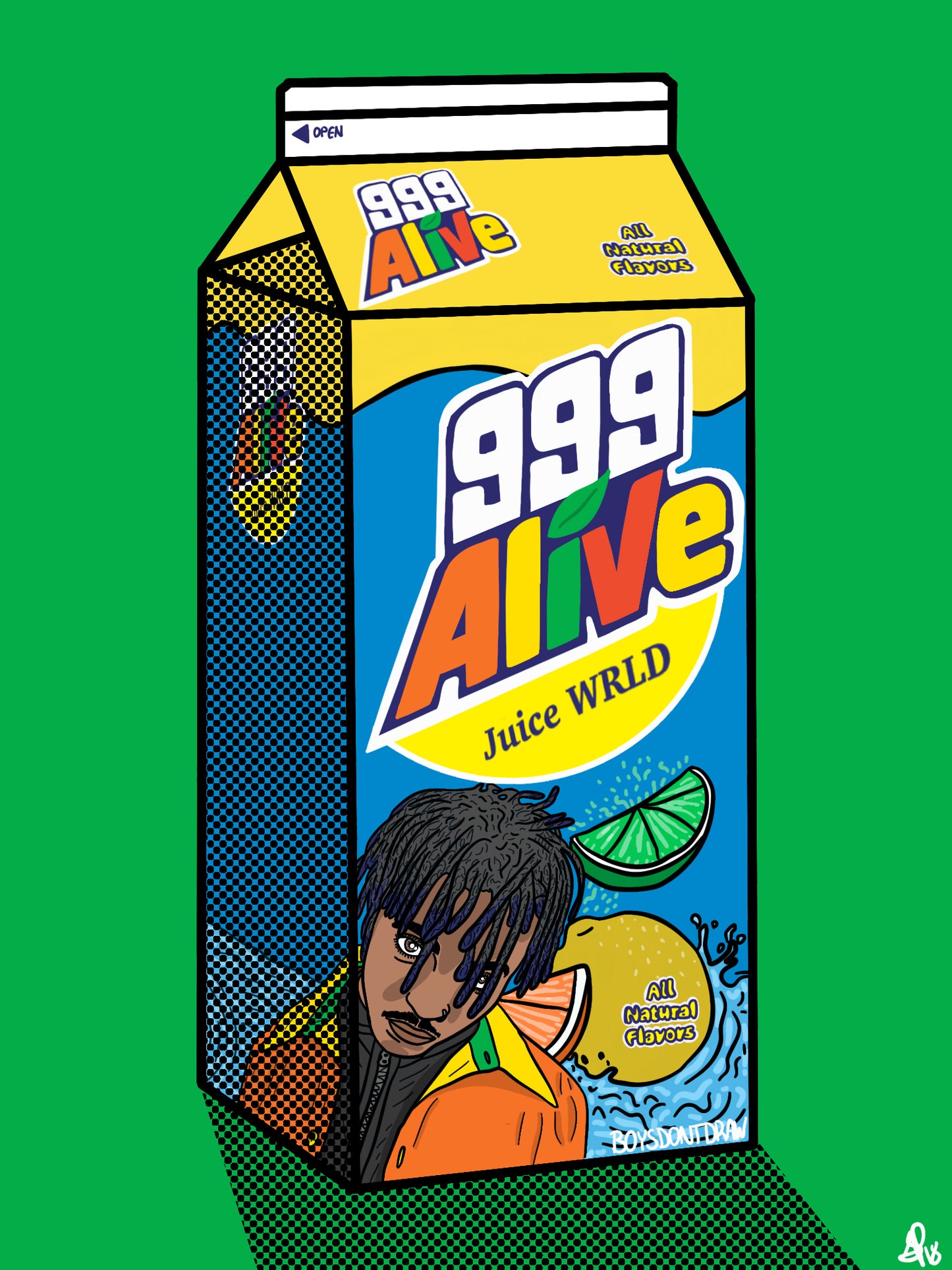 JUICE WRLD - 999 ALIVE - Limited Print by BOYSDONTDRAW