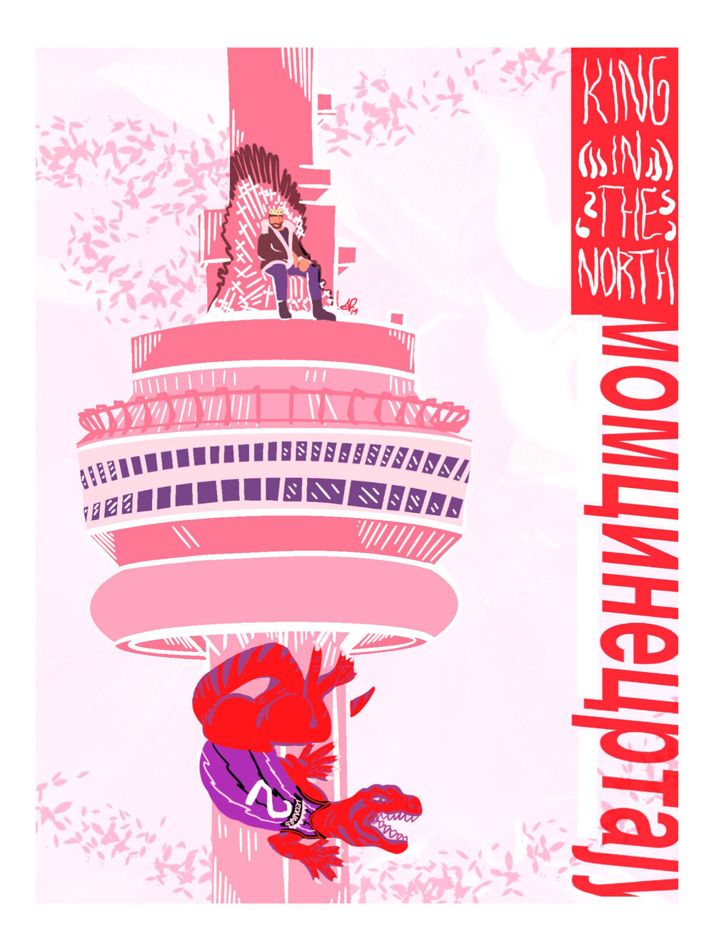 DRAKE - KING IN THE NORTH - Limited Print by BOYSDONTDRAW