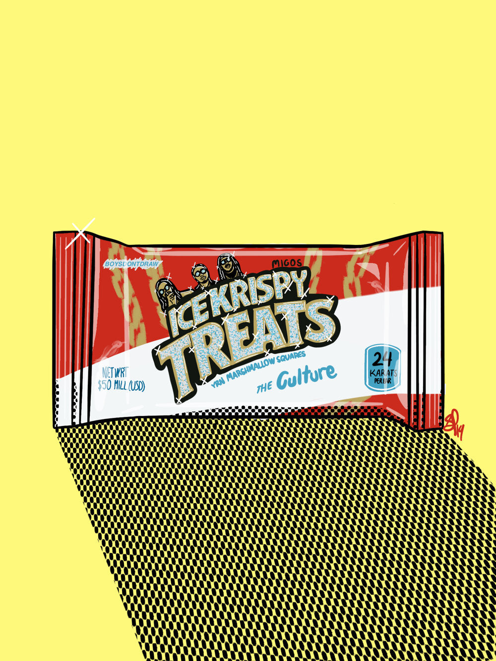 MIGOS ICE KRISPY TREATS - Limited Print by BOYSDONTDRAW