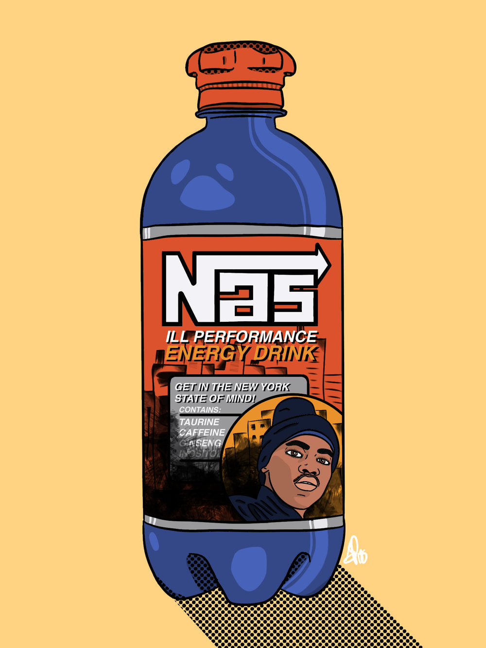 NAS ENERGY DRINK - Limited 24" x 18" Poster by BOYSDONTDRAW