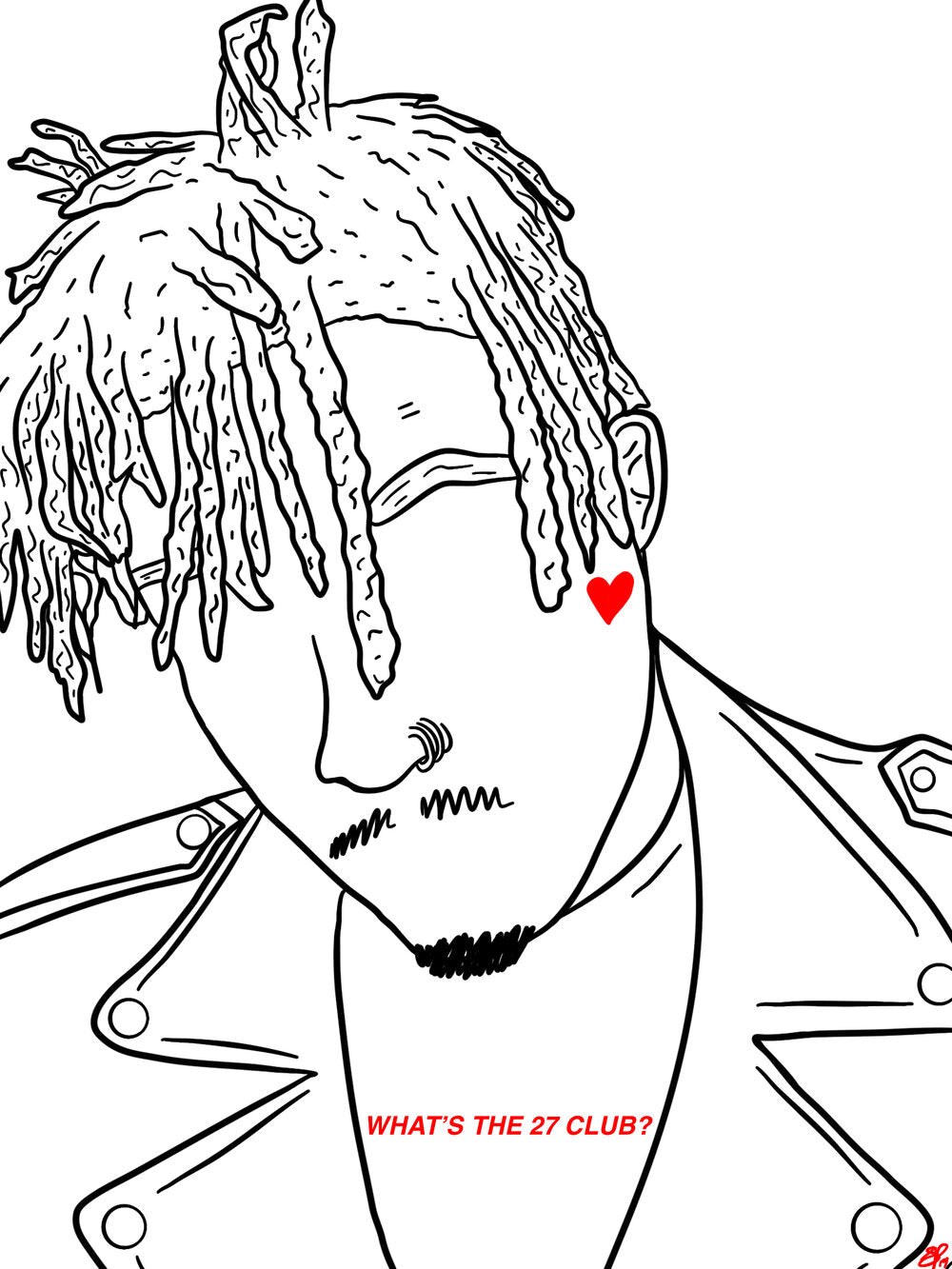 JUICE WRLD - R.I.P. JUICE WRLD - Limited Print by BOYSDONTDRAW