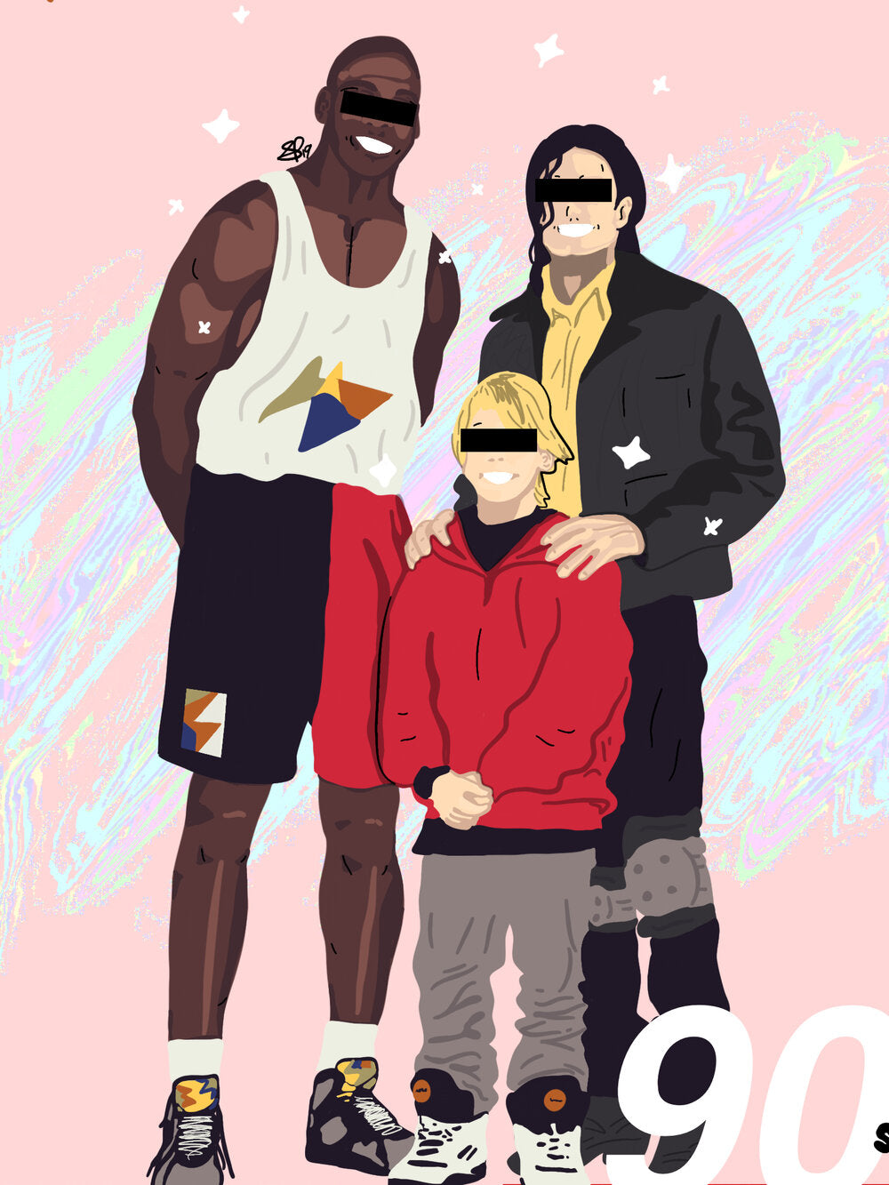 90s - Limited Poster by BOYSDONTDRAW ft. MJ, MJ and Macauly Culkin