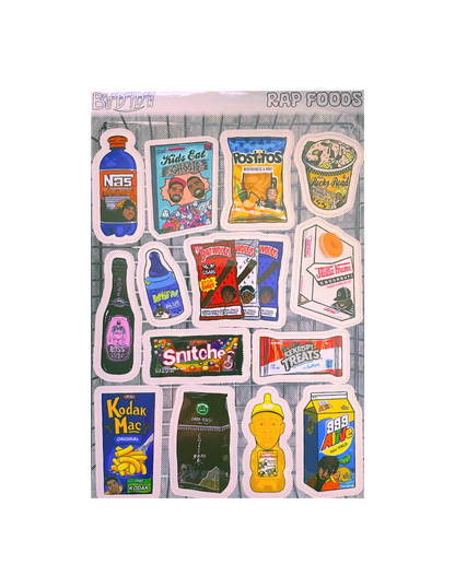 RAP FOODS - Sticker Sheet