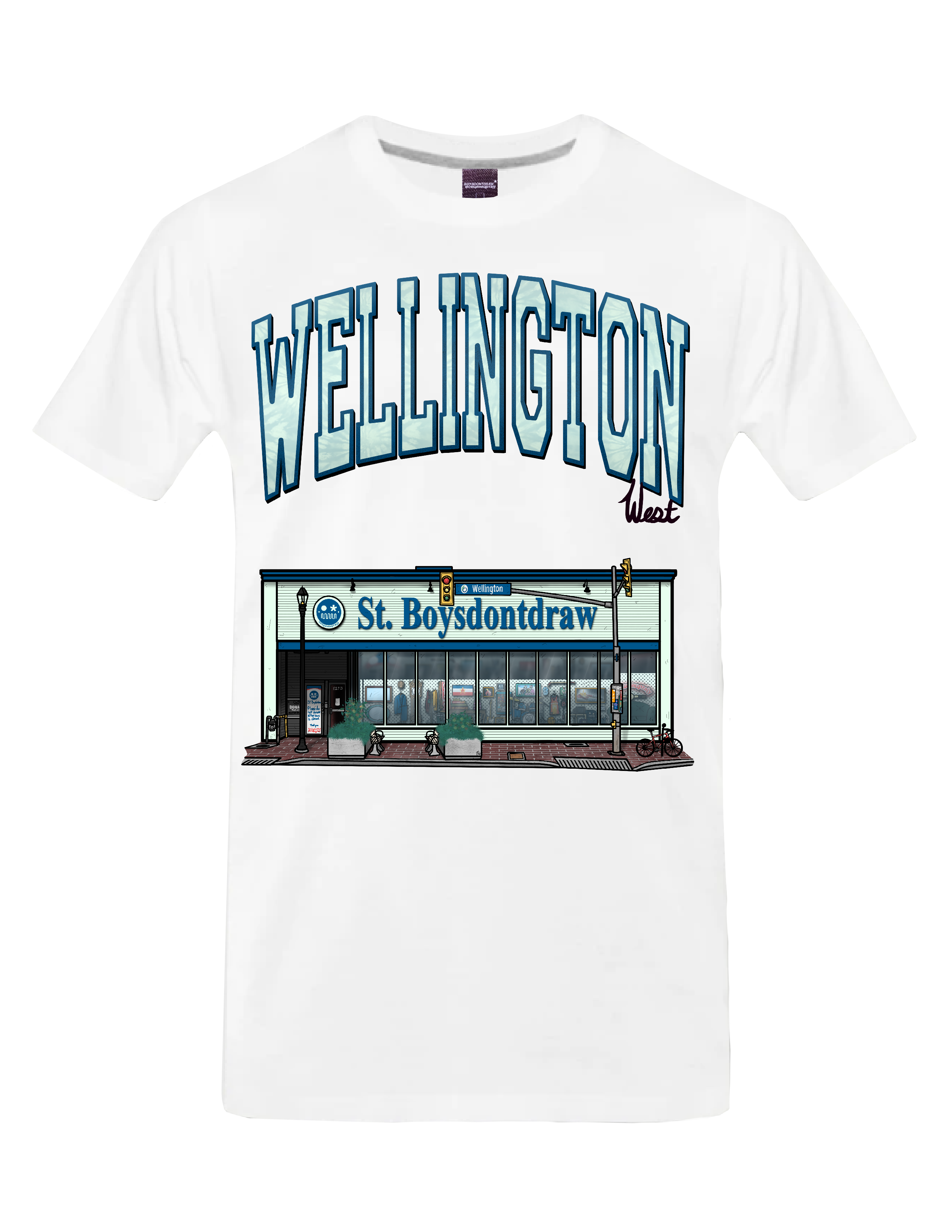 WELLINGTON WEST* (White) - T-Shirt
