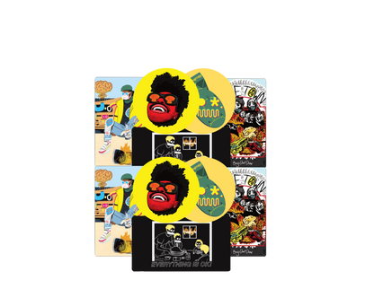 ATOM PACK - Sticker Package (Pack of 10) by BOYSDONTDRAW