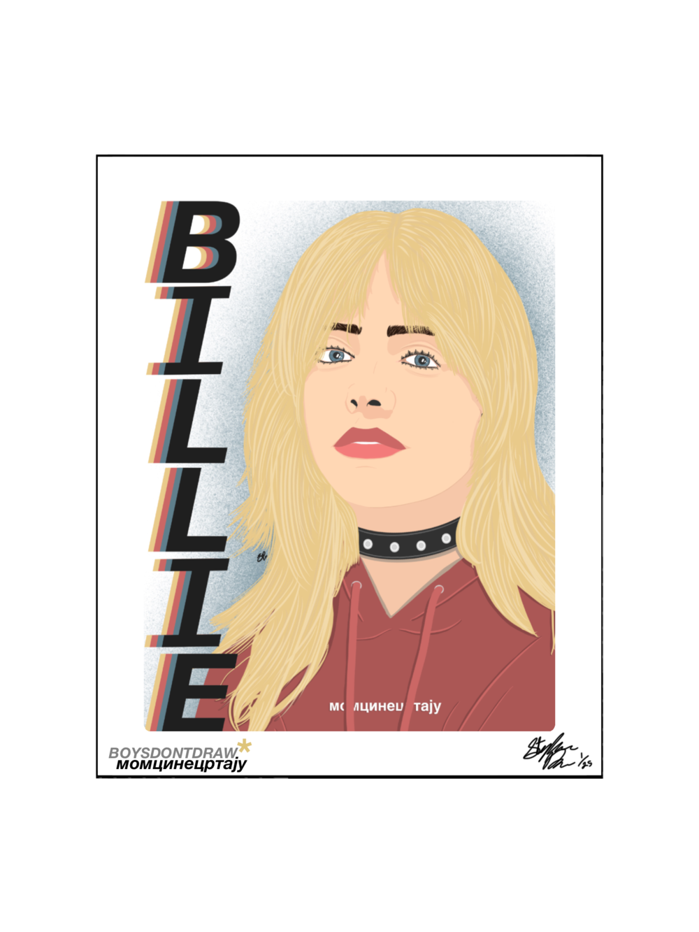 BILLIE EILISH- BLONDE BILLIE - Limited Print by BOYSDONTDRAW