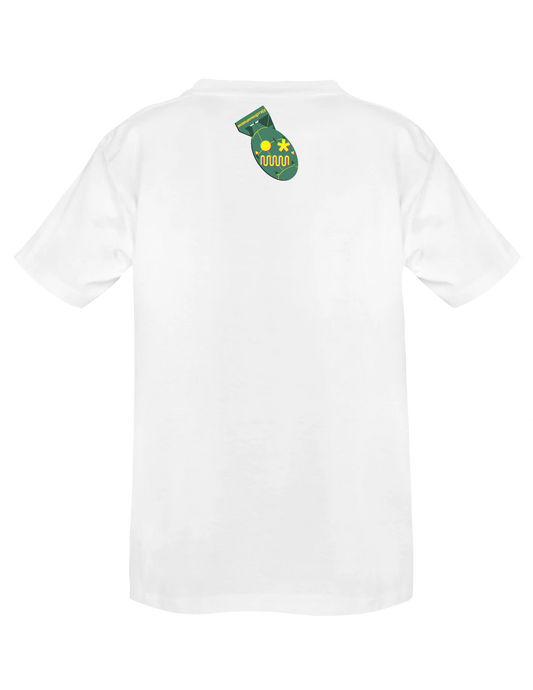 BORING DYSTOPIA (White) - T-Shirt - BOYSDONTDRAW
