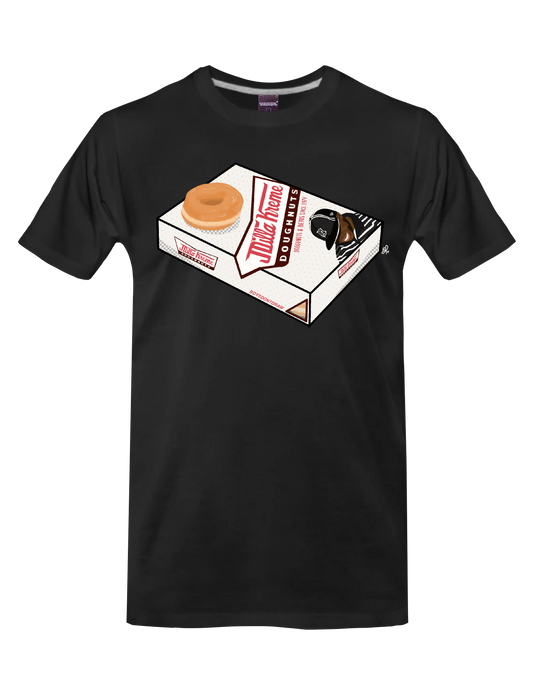 JDILLA KREME DONUTS (Black) - T-Shirt by BOYSDONTDRAW