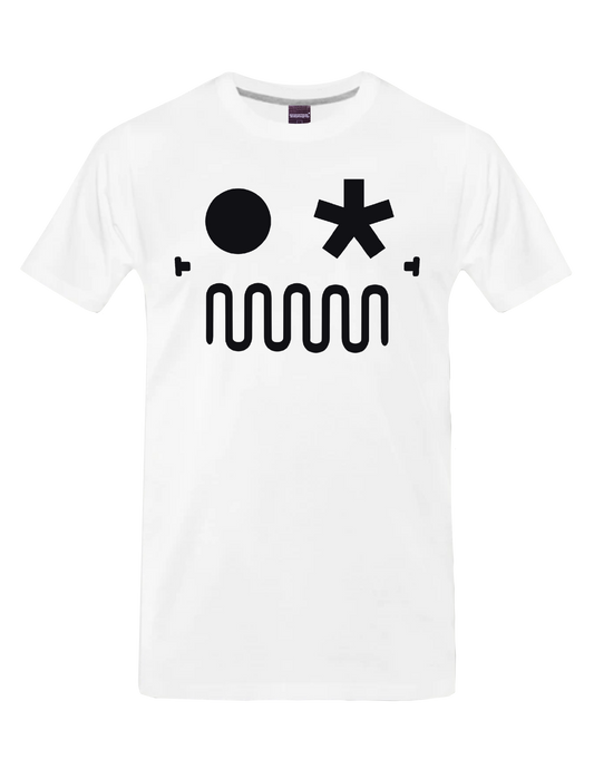 ROBO FACE (White) - T-Shirt - BOYSDONTDRAW