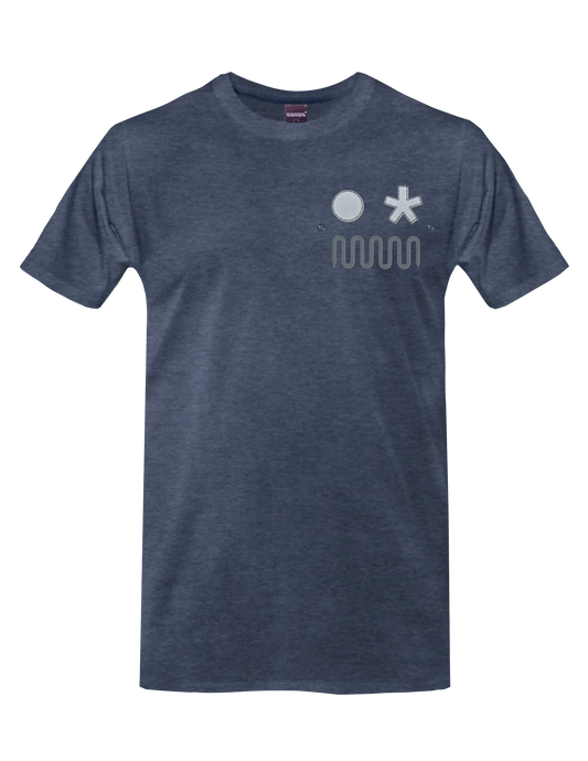 SPLIT TOE GUNN (Heather Blue) - T-Shirt - BOYSDONTDRAW