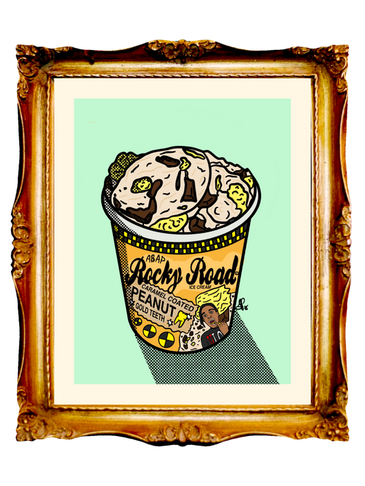 ASAP ROCKY ROAD ICE CREAM - Limited Poster by BOYSDONTDRAW