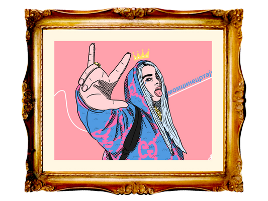 BILLIE EILISH - SEE HER IN A CROWN - Limited Poster by BOYSDONTDRAW