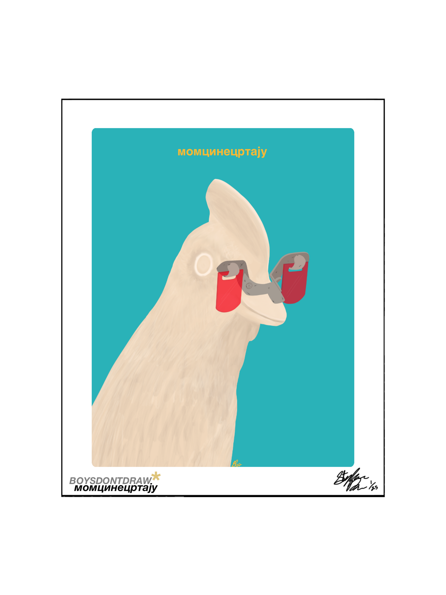 KOKOŠ* - Limited Print - BOYSDONTDRAW