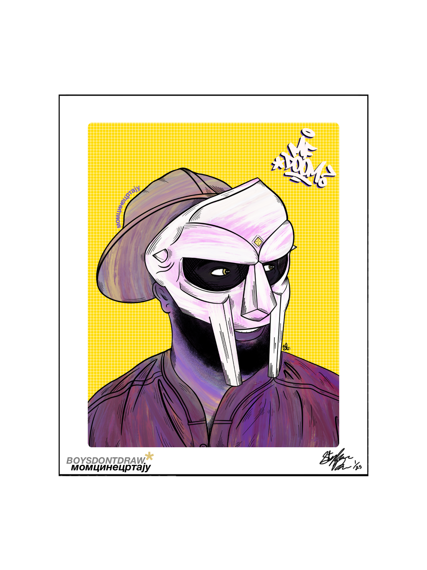 MF DOOM - SUPERVILLAIN* - Limited Print by BOYSDONTDRAW