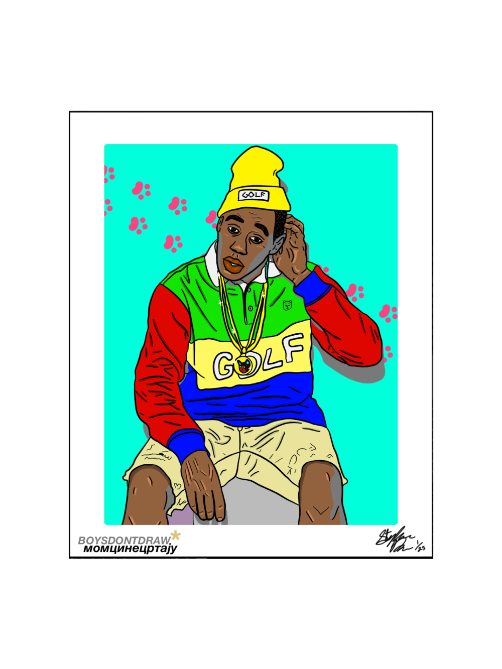 TYLER THE CREATOR - PRIMARY TYLER - Limited Print by BOYSDONTDRAW