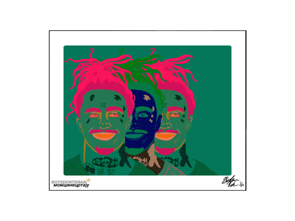 LIL PUMP - FREE PUMP - Limited Print by BOYSDONTDRAW