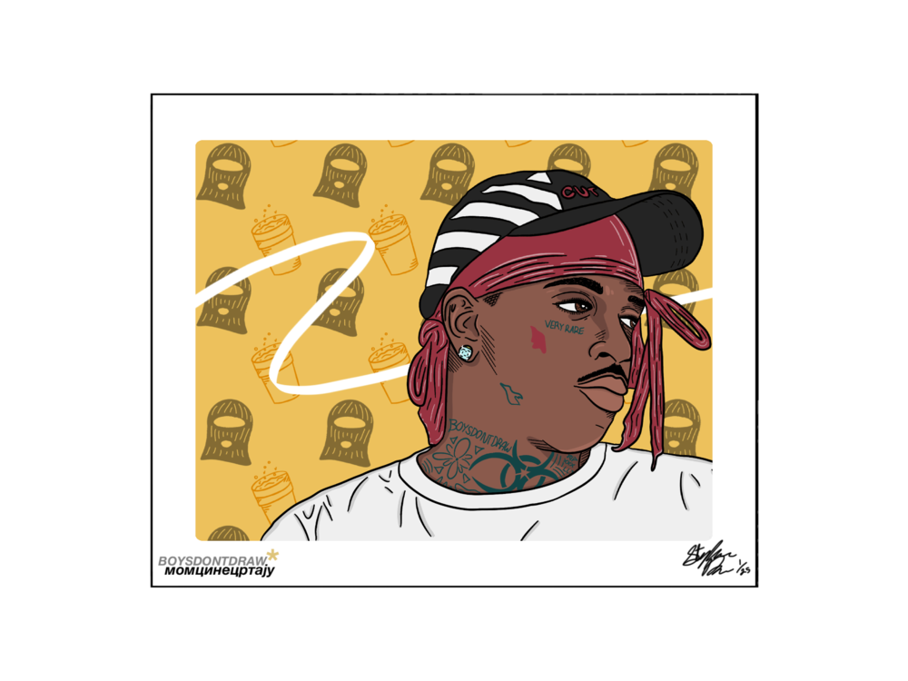 SKI MASK THE SLUMP GOD - SKI - Limited Print by BOYSDONTDRAW