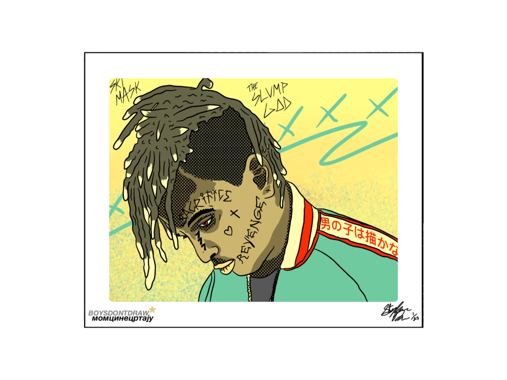 SKI MASK THE SLUMP GOD - Limited Print by BOYSDONTDRAW