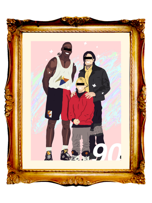 90s - Limited Poster by BOYSDONTDRAW ft. MJ, MJ and Macauly Culkin