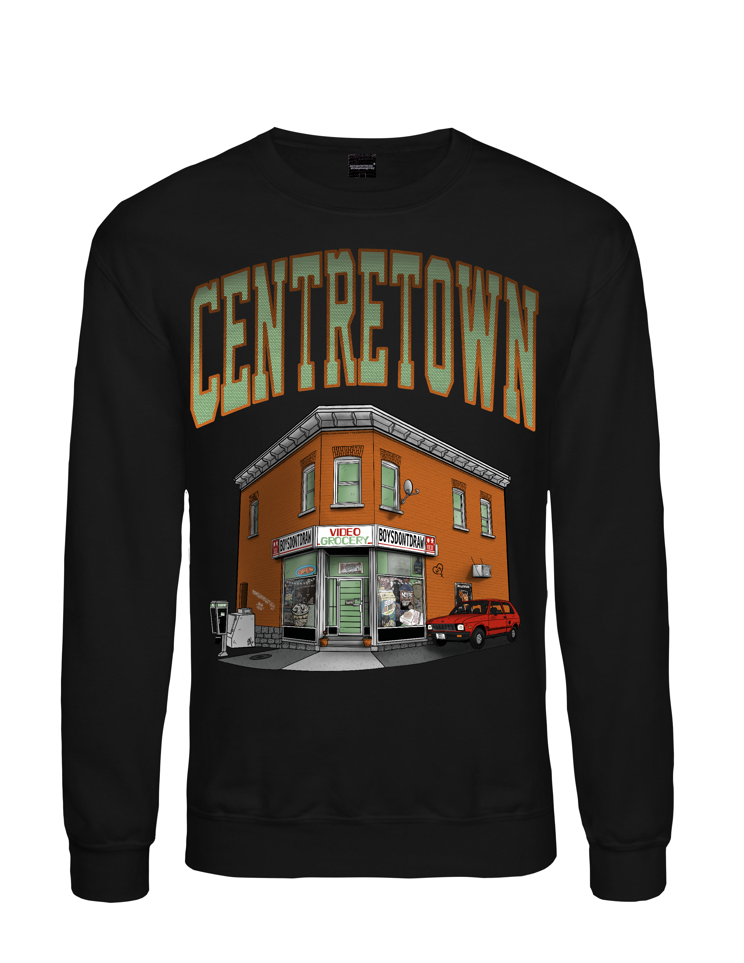 CENTRETOWN* // OTTAWA - Black Crewneck by BOYSDONTDRAW