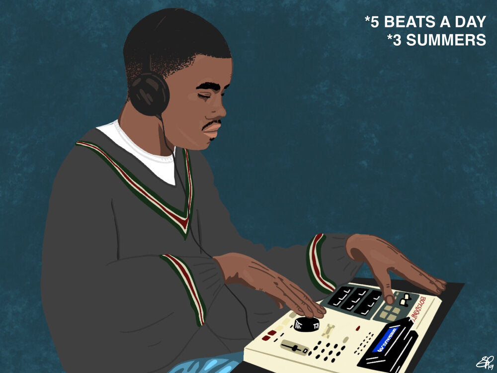 *5 BEATS A DAY FOR 3 SUMMERS - Limited Print - BOYSDONTDRAW