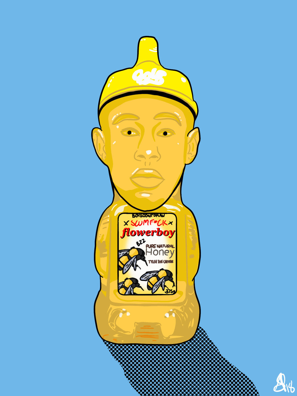 FLOWERBOY HONEY - Limited Poster - BOYSDONTDRAW