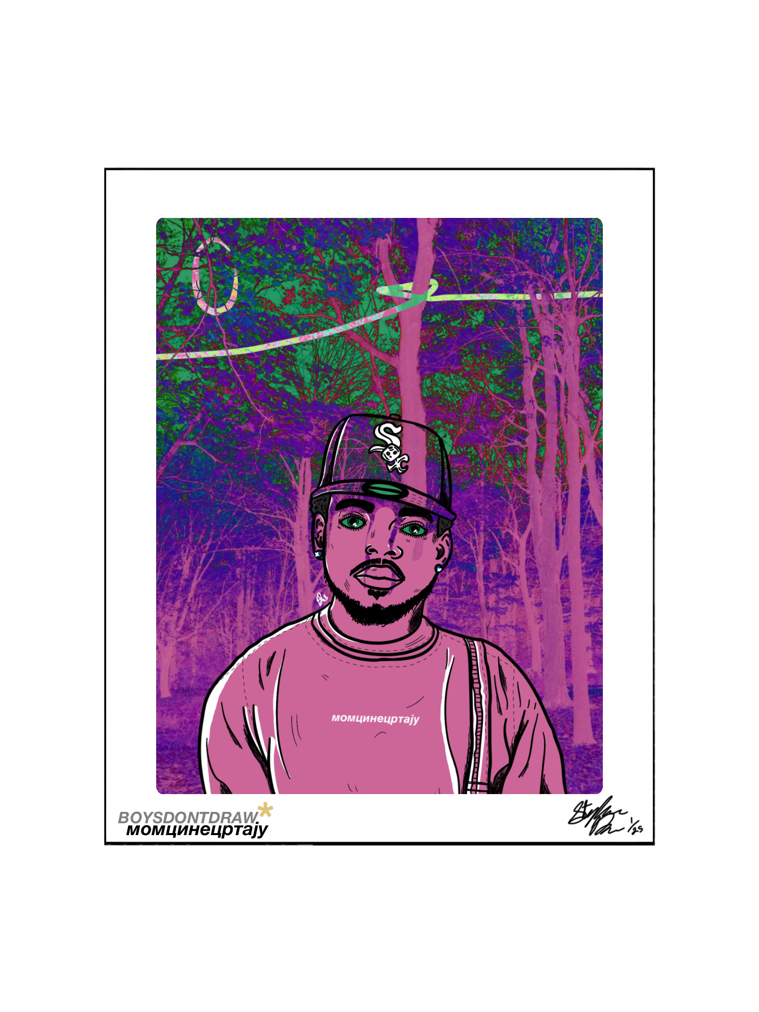 Backwoods Rapper CHANCE THE RAPPER - BACKWOODS - Limited Print by BOYSDONTDRAW